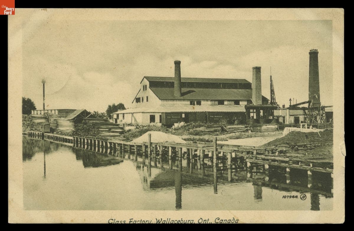 Glass Factory, Wallaceburg, Ontario, Canada, circa 1910