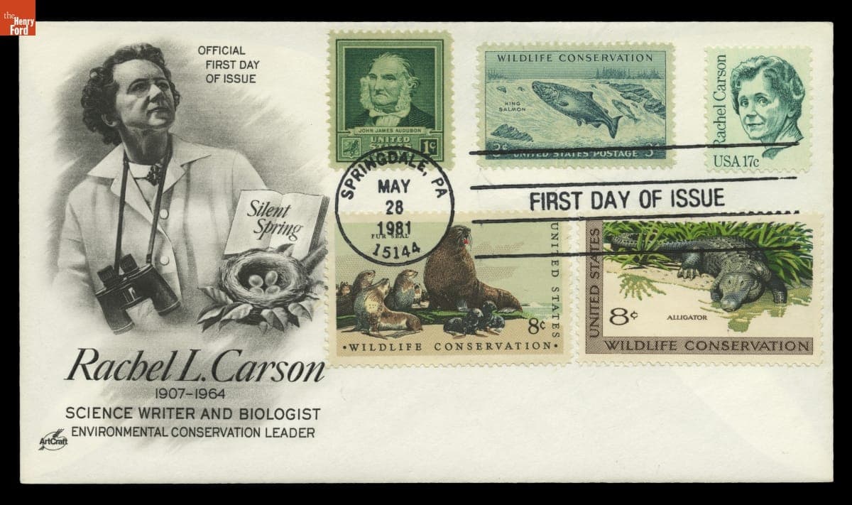 Rachel L. Carson Postage Stamp First Day Cover, May 28, 1981