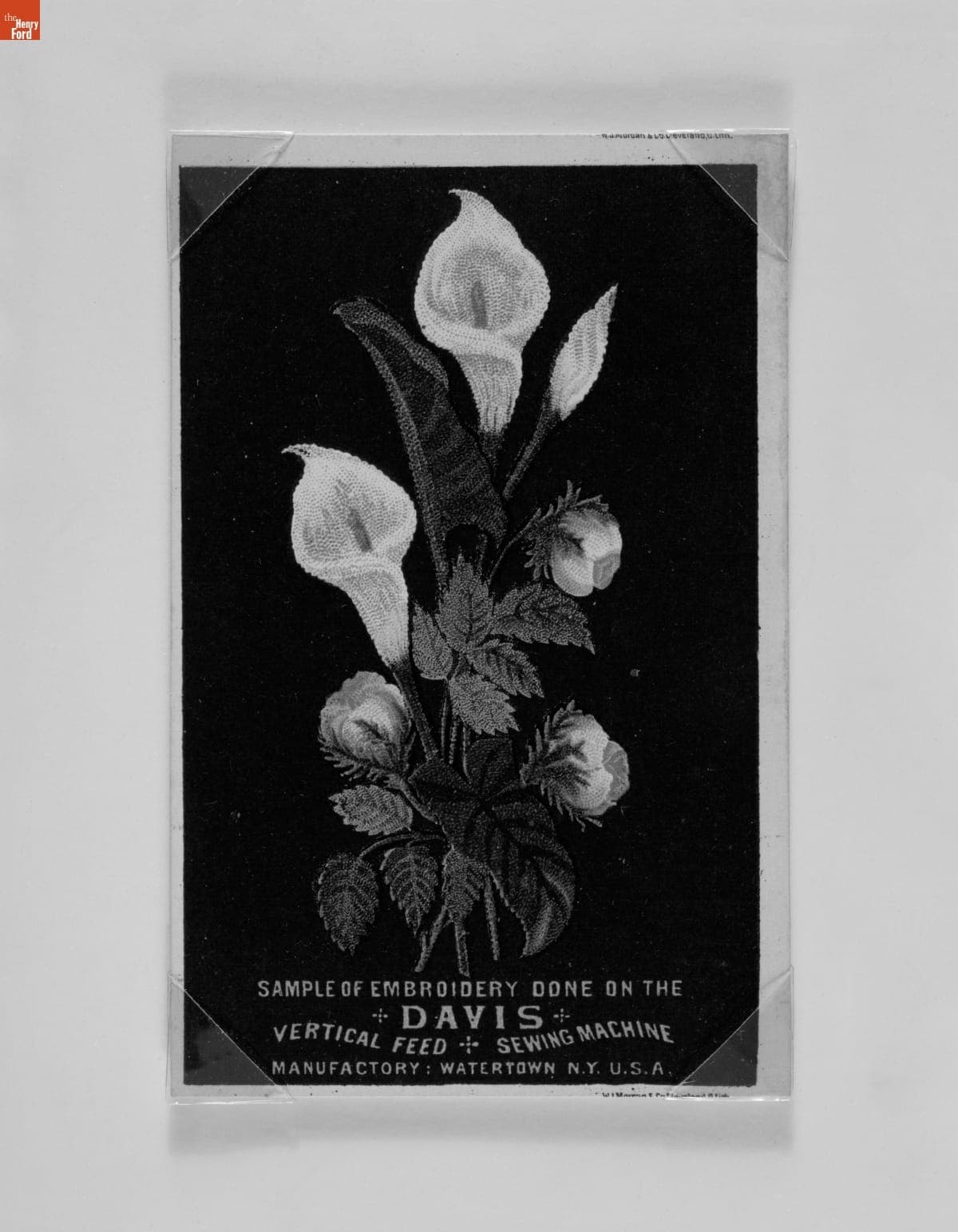 Trade Card for the Davis Vertical Feed Sewing Machine, 1870-1890