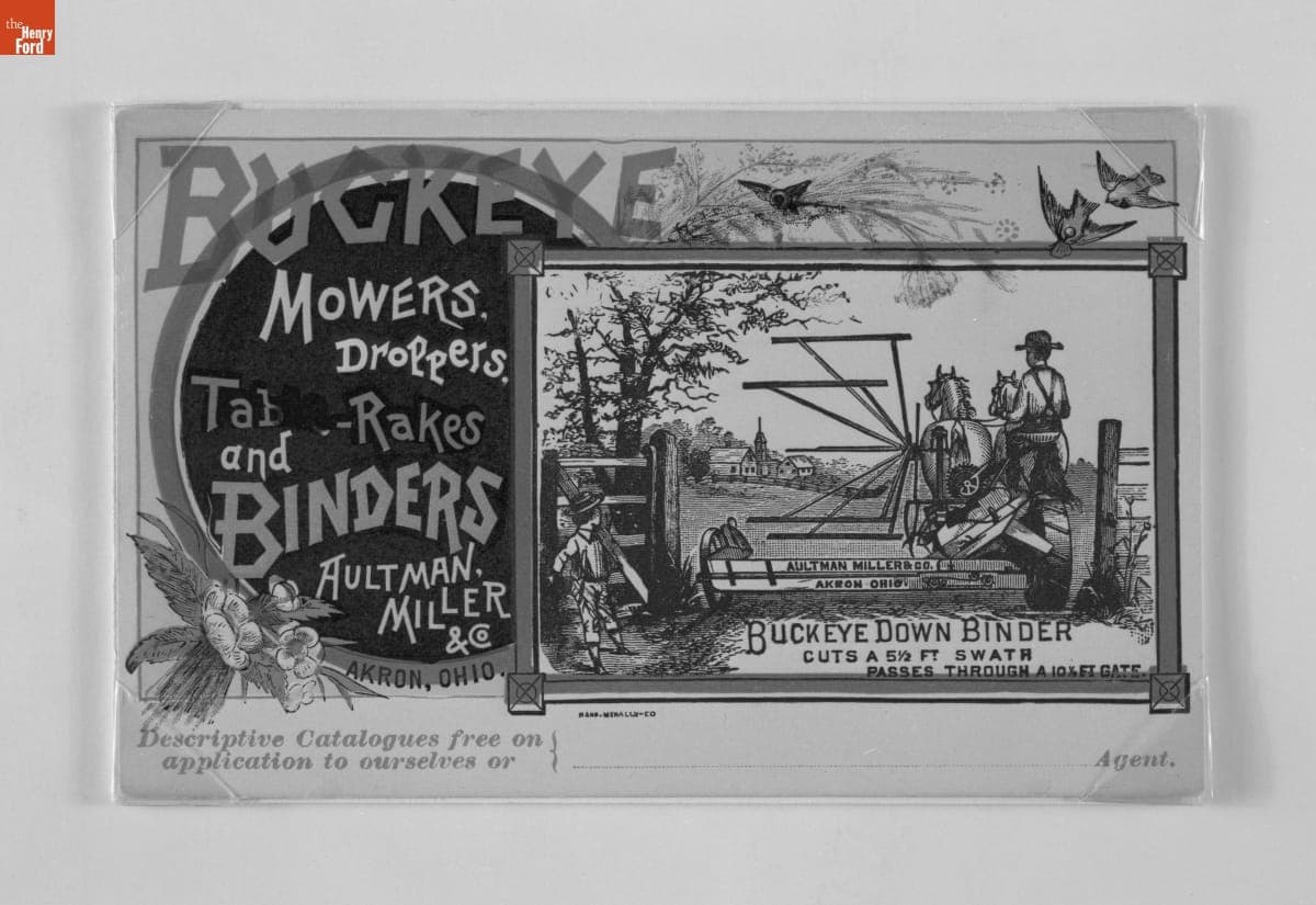 Trade Card for the Buckeye Down Binder, 1870-1900