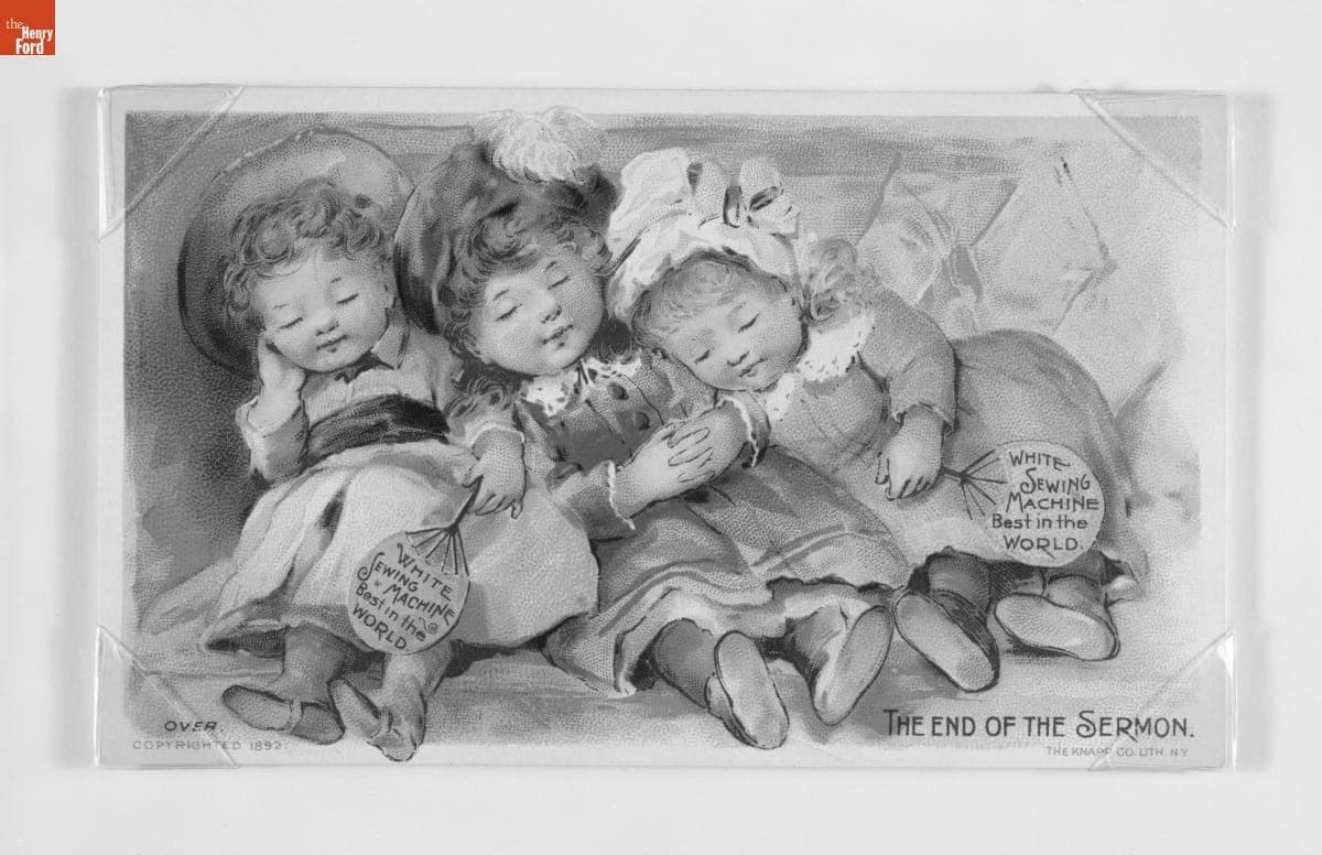 Trade Card for the White Sewing Machine, 1892