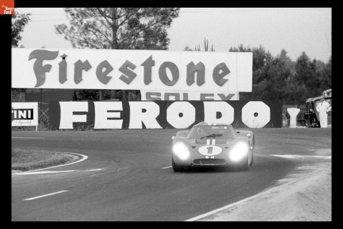 Ford Mark IV Driven by Dan Gurney and A. J. Foyt in the 24 Heures du Mans (24 Hours of Le Mans) Race, June 1967