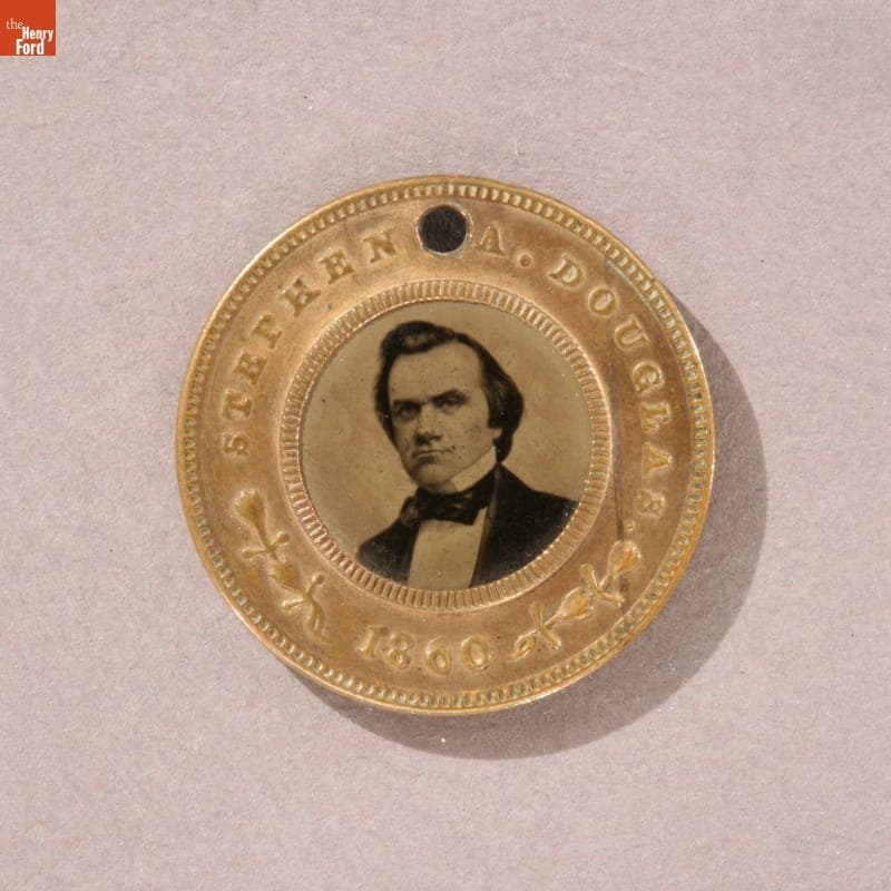Douglas-Johnson Campaign Badge, 1860