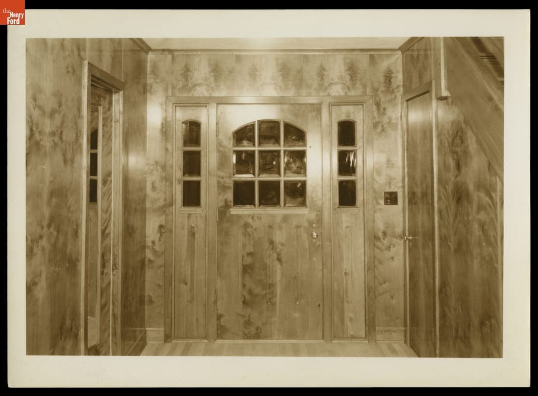 Roddis Decorative Veneer Paneling Product in a House, 1930-1950