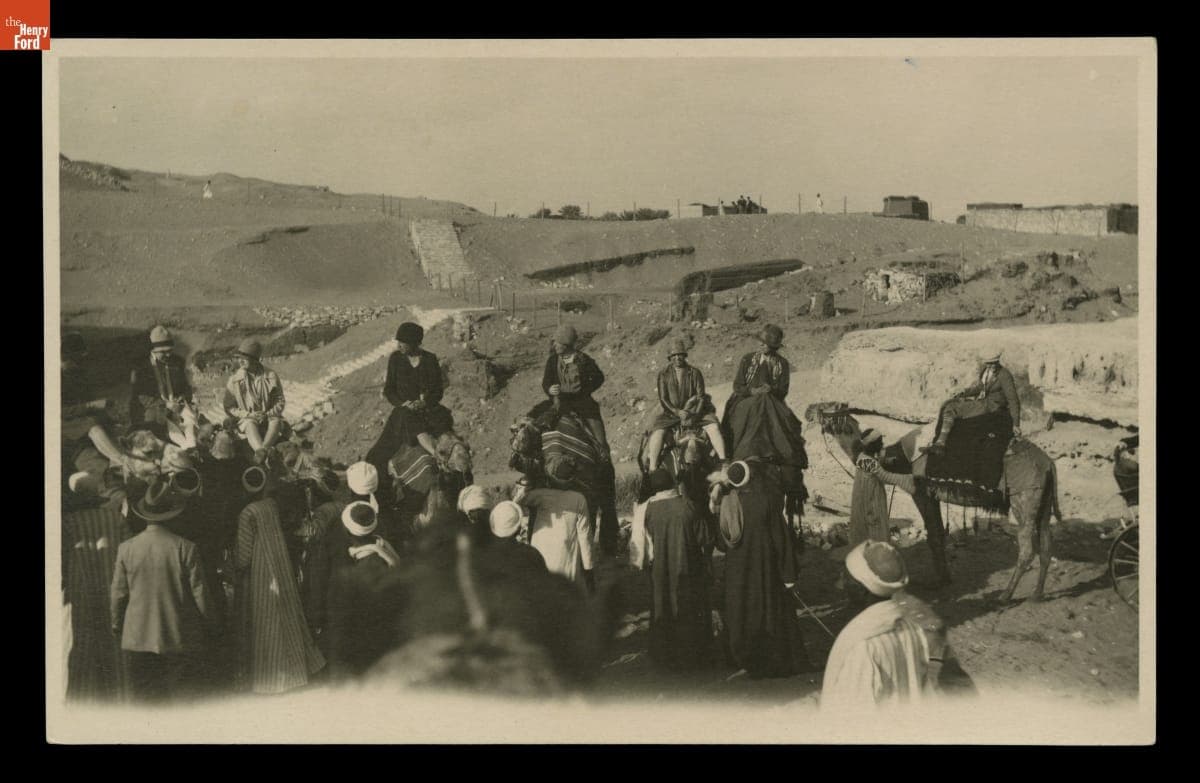 Touring Egypt, Viewing Pyramids, 1928