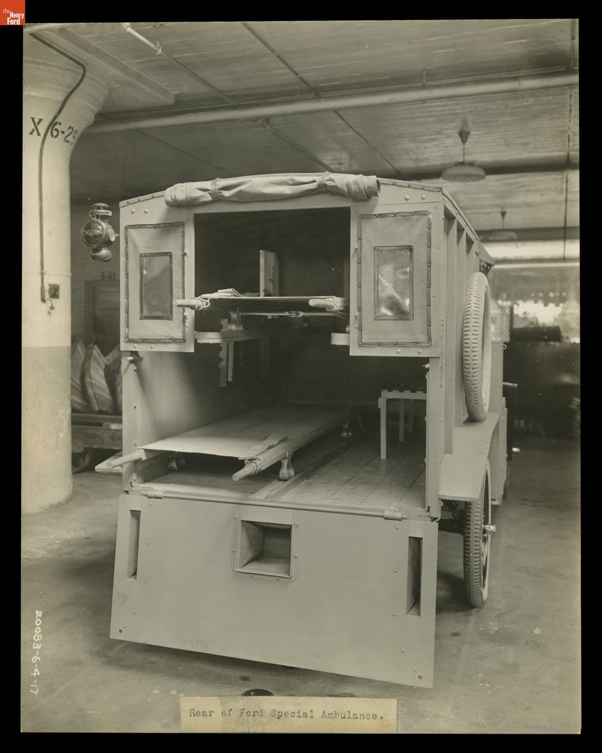 Litters in Back of Ford Model T Ambulance, June 1917