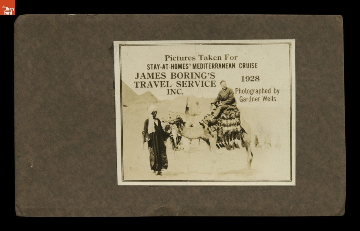 "Pictures Taken for Stay-at-Homes' Mediterranean Cruise," 1928