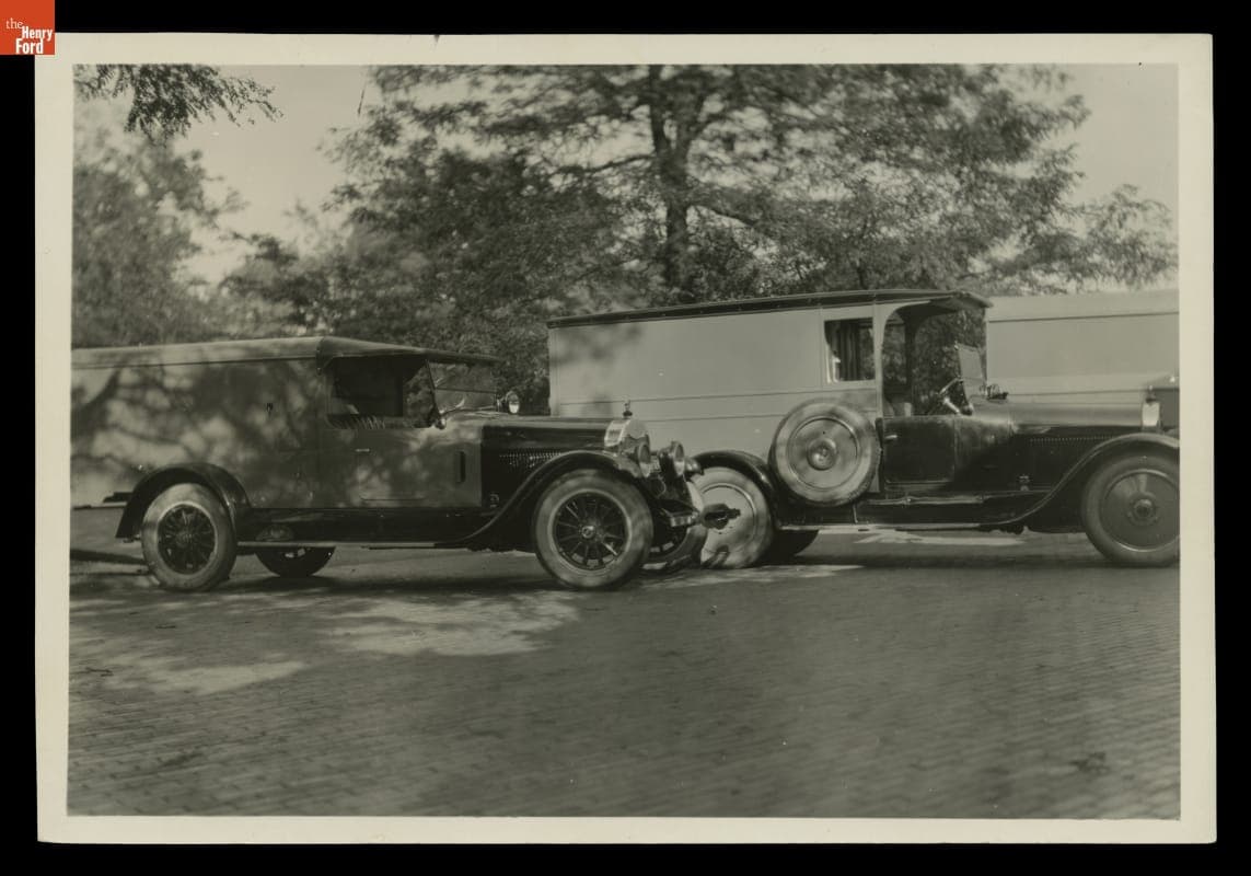 Vehicles Used on the 1923 "Vagabonds" Camping Trip