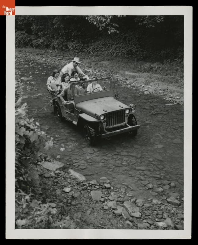 Frontier Nursing Service Jeep Entering Wendover, Kentucky, 1945