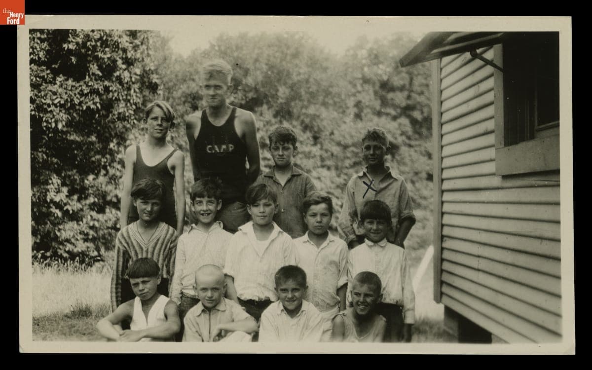 Children at University of Michigan Fresh Air Camp, 1930
