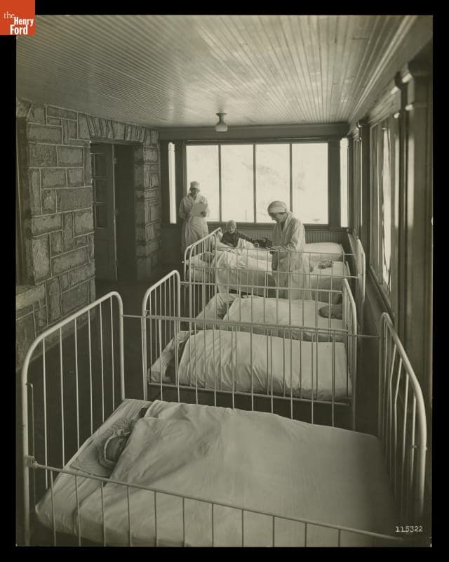 Frontier Nursing Service Field Hospital, Children's Outdoor Ward, 1931