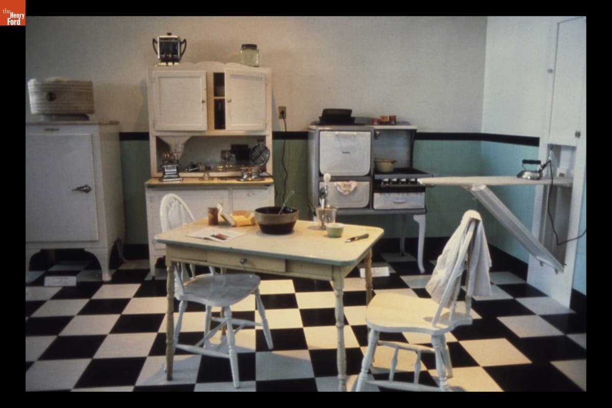 1930s Kitchen Exhibit in Henry Ford Museum, January 1980