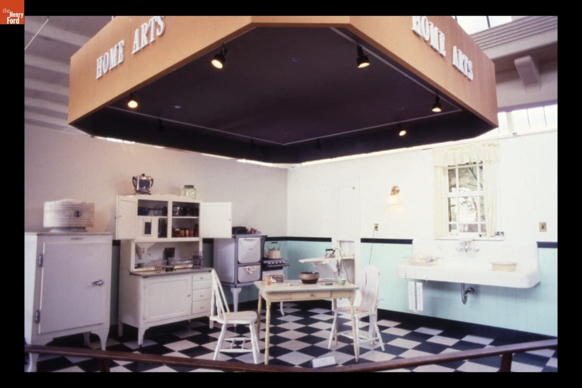 1930s Kitchen exhibit in Henry Ford Museum, circa 1980
