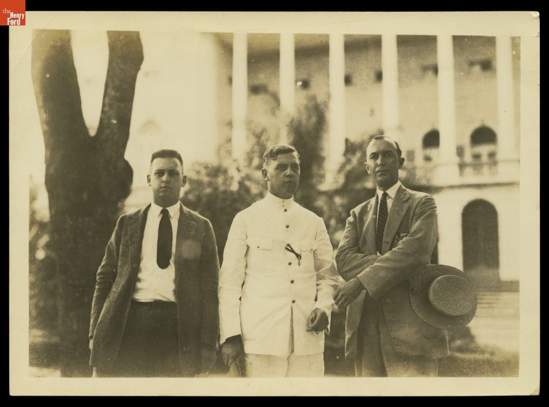 M. K. Jessup, Carl La Rue, and James Weir in Brazil on an Expedition for the U.S. Department of Agriculture, 1923