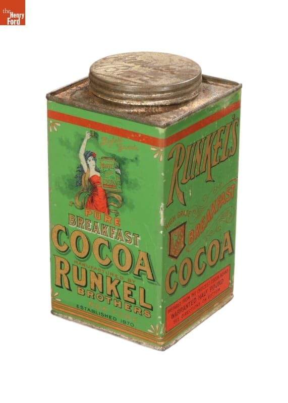 Runkel Brothers Breakfast Cocoa Canister, 1906-1915