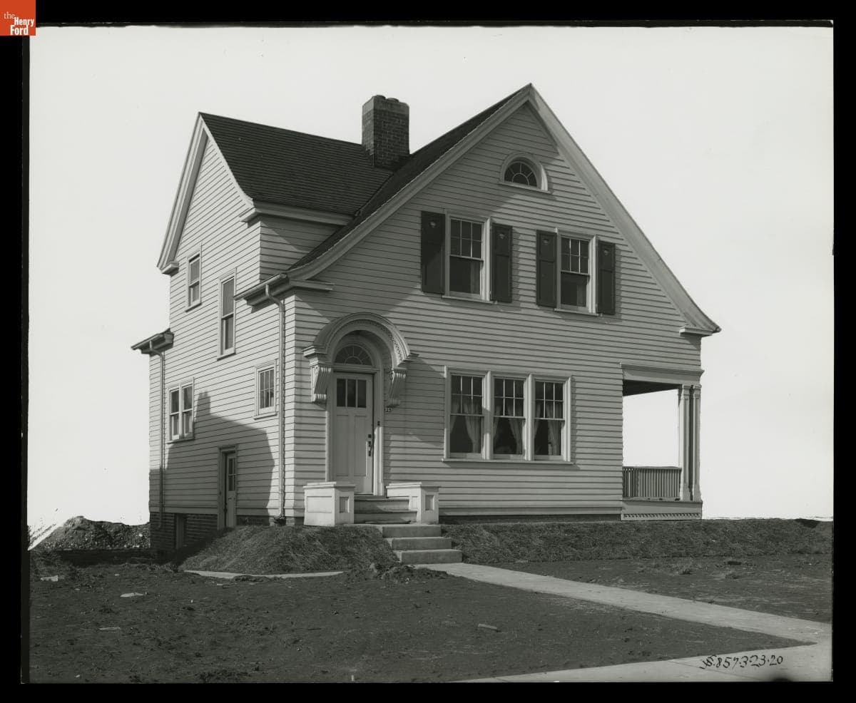 "Type A" House in Ford Homes District, Dearborn, Michigan, March 1920
