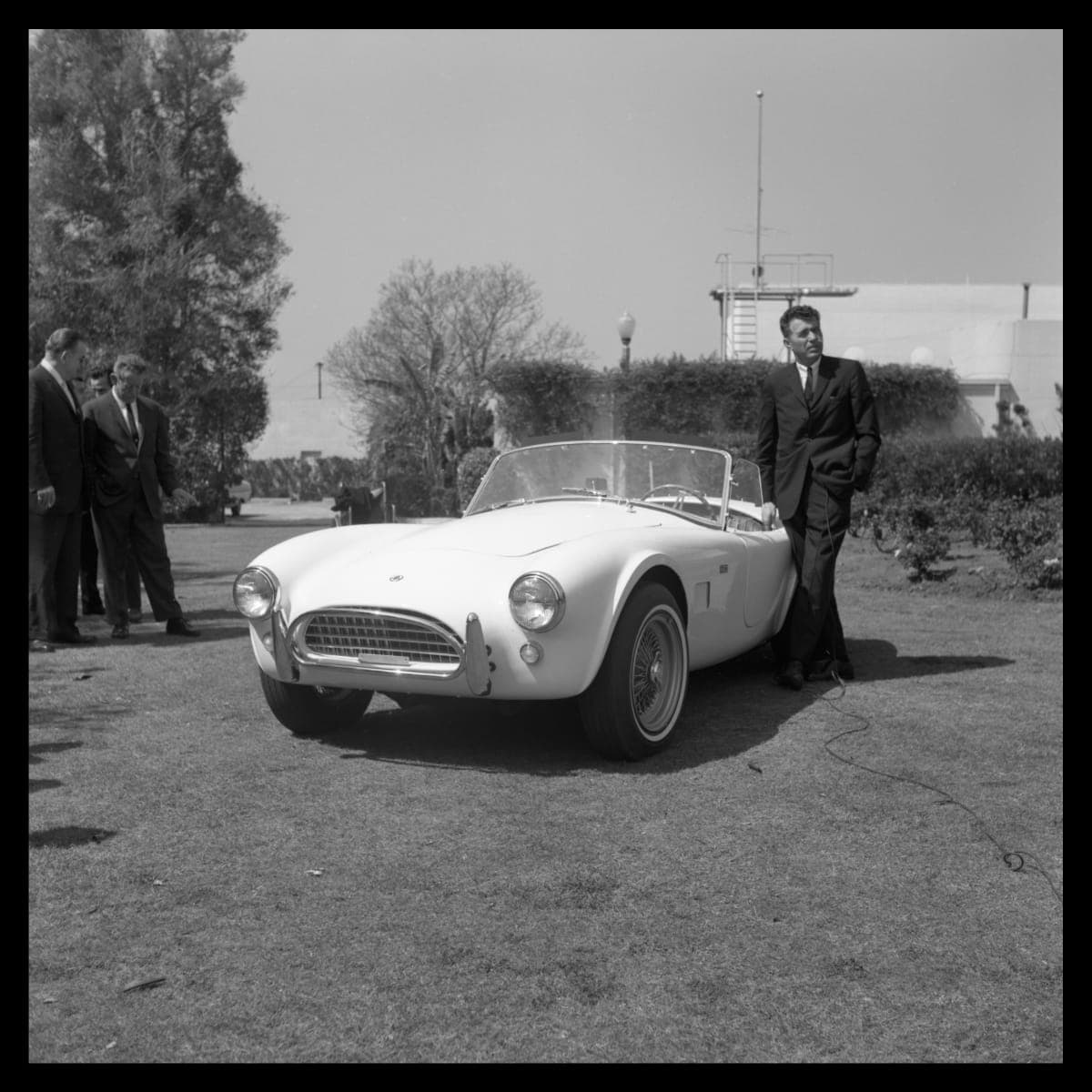 Carroll Shelby with Shelby Cobra, 1963-1964