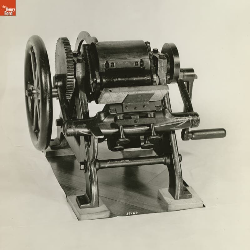 Diamond Card Press, circa 1872