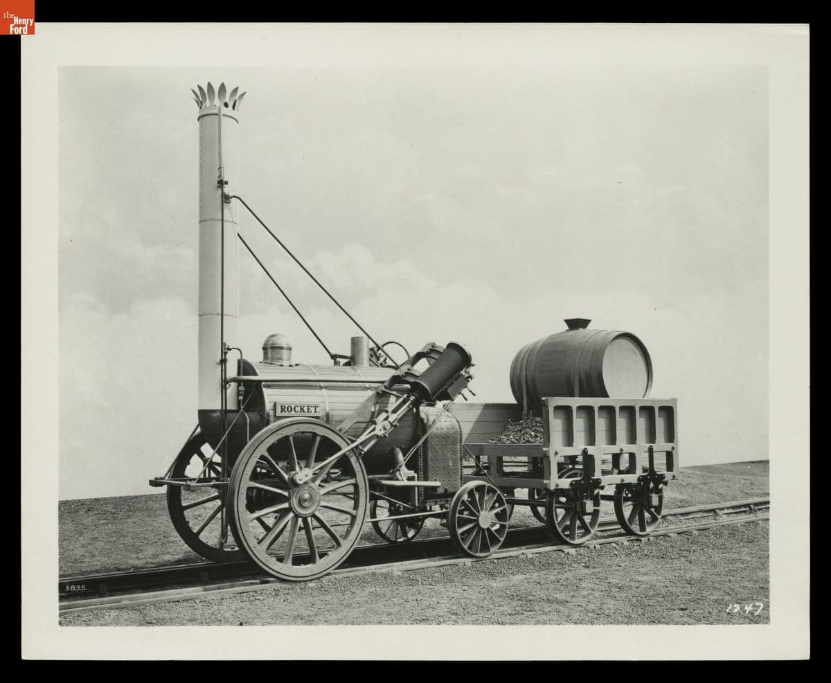 Replica of Stephenson's 1829 "Rocket" Locomotive