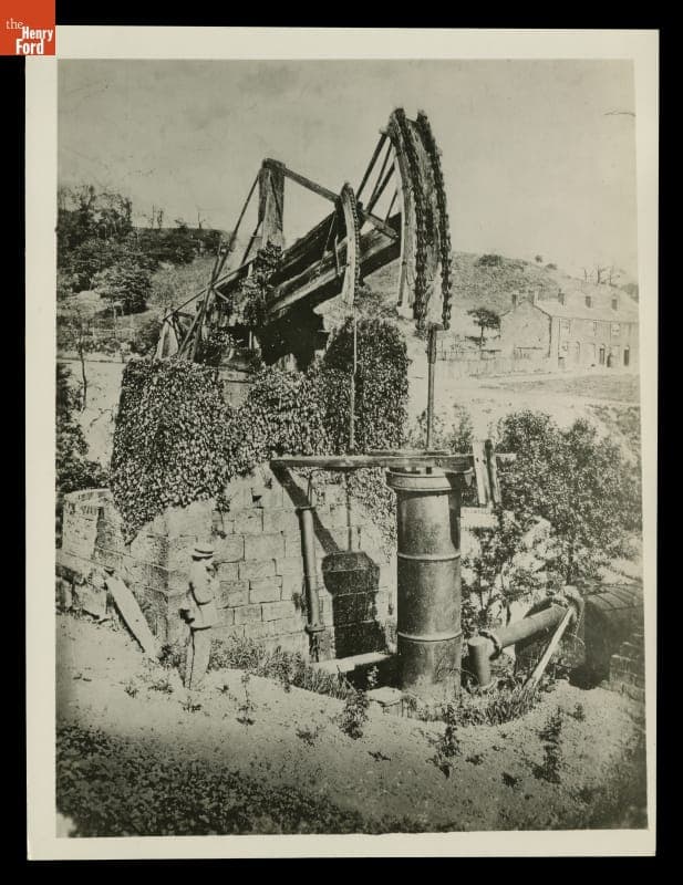 Newcomen Engine at Original Site, circa 1880