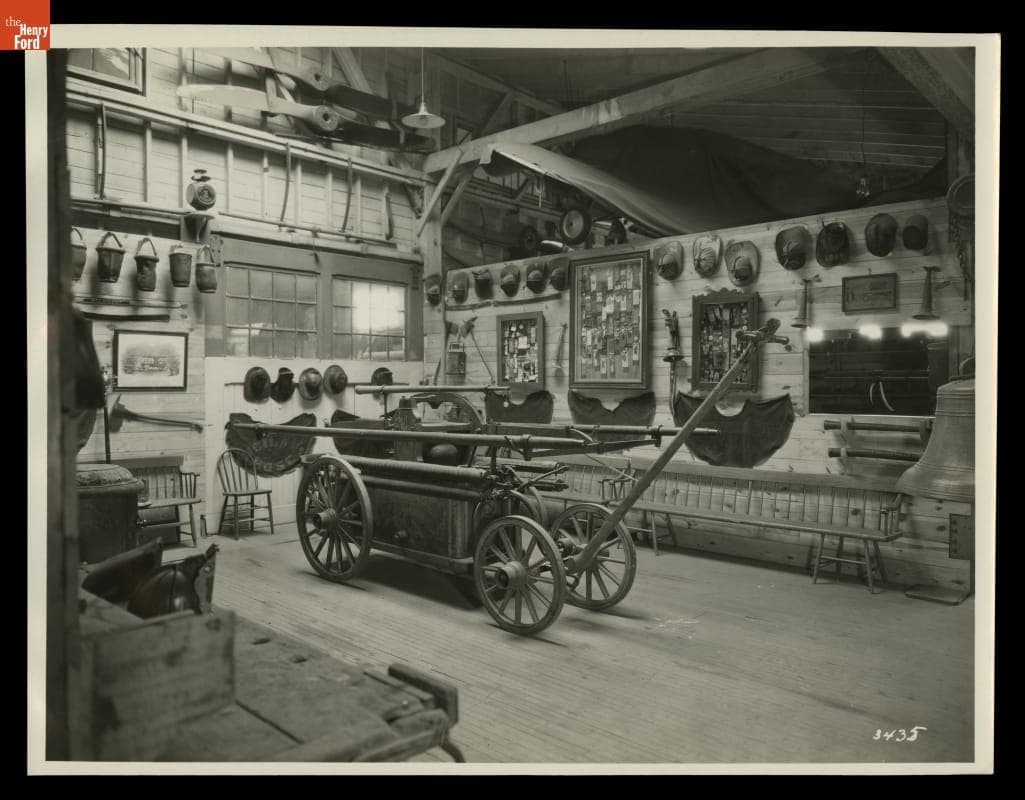 Henry Ford Museum Firefighting Collections Stored in Ford Engineering Laboratory Building 13, 1930
