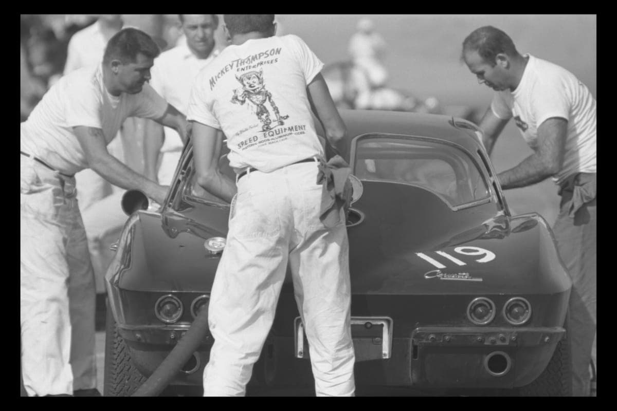 Chevrolet Corvette Sting Ray at 3-Hour Endurance Race, Riverside, California, October 13, 1962