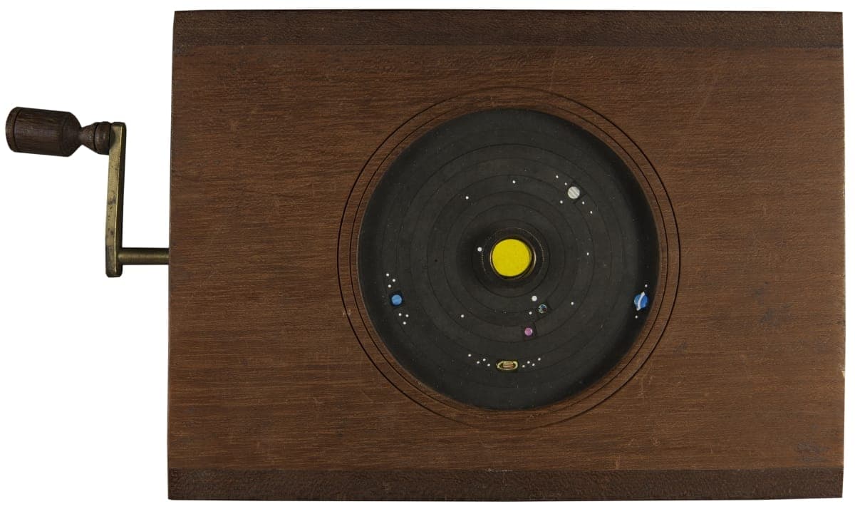 Mechanical Lantern Slide, the Solar System, 1860-1900