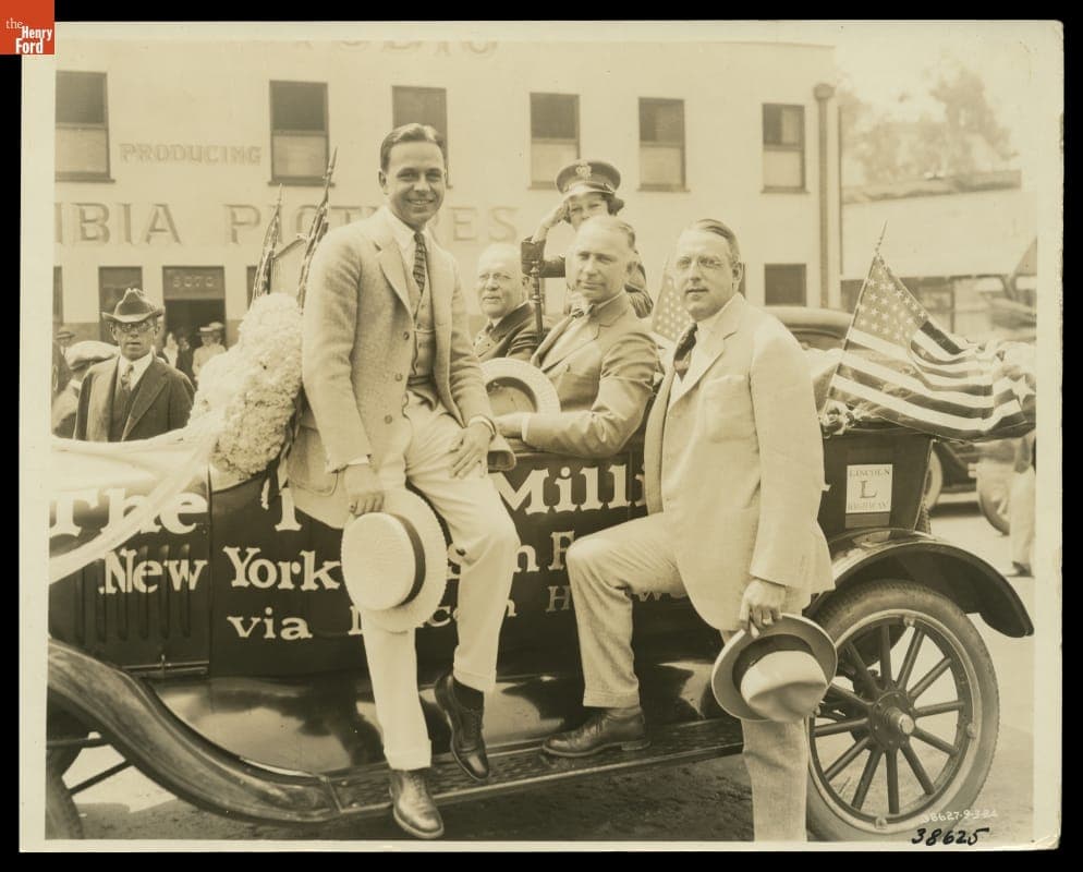 Douglas MacLean with the Ten-Millionth Ford, California, 1924