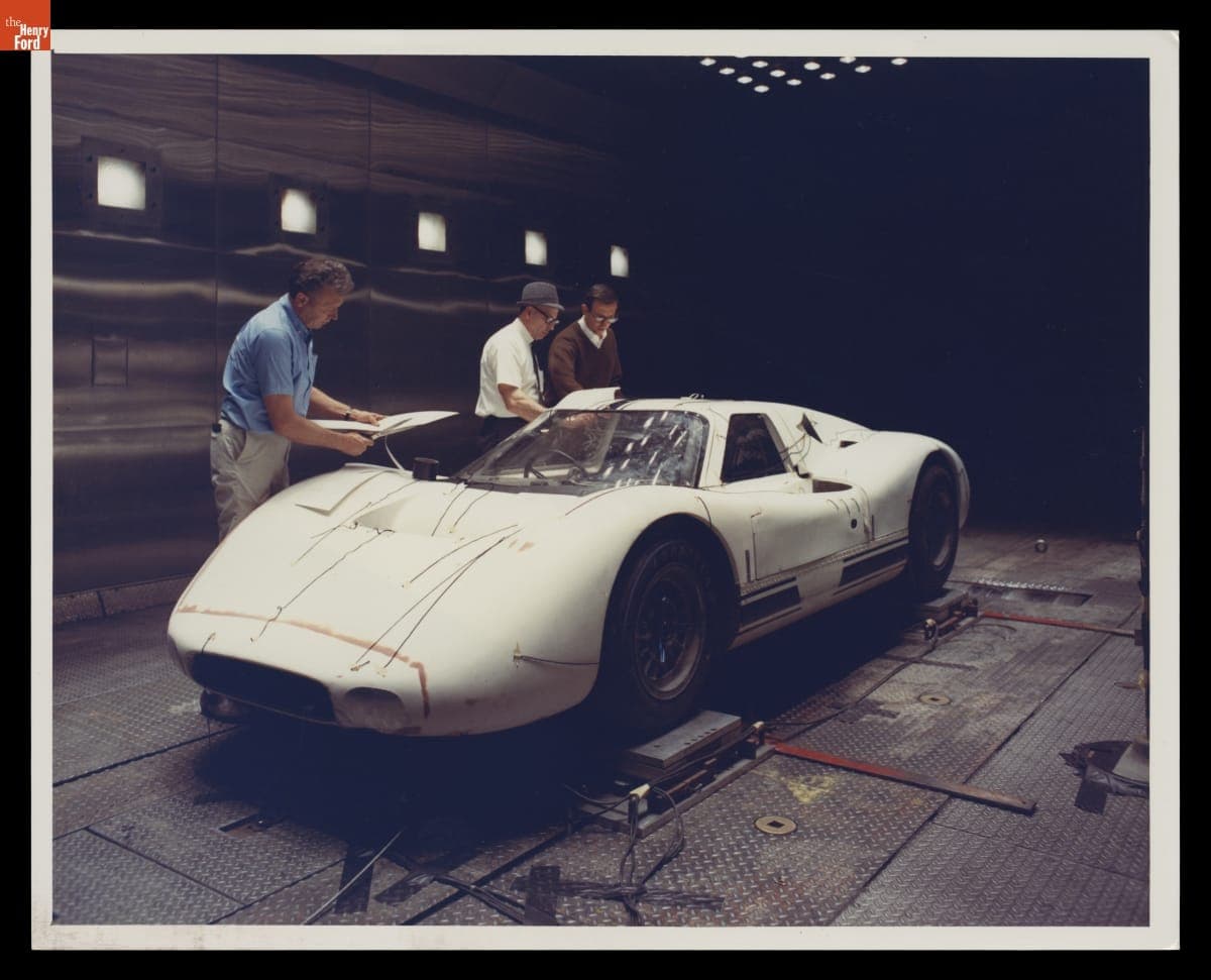 Ford GT40 J-Car Wind Tunnel Testing, Dearborn, Michigan, 1967