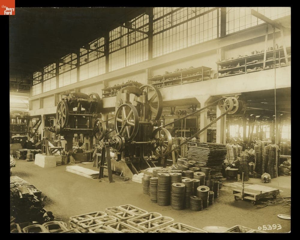 Stamping Presses at the Ford Motor Company Highland Park Plant, circa 1913