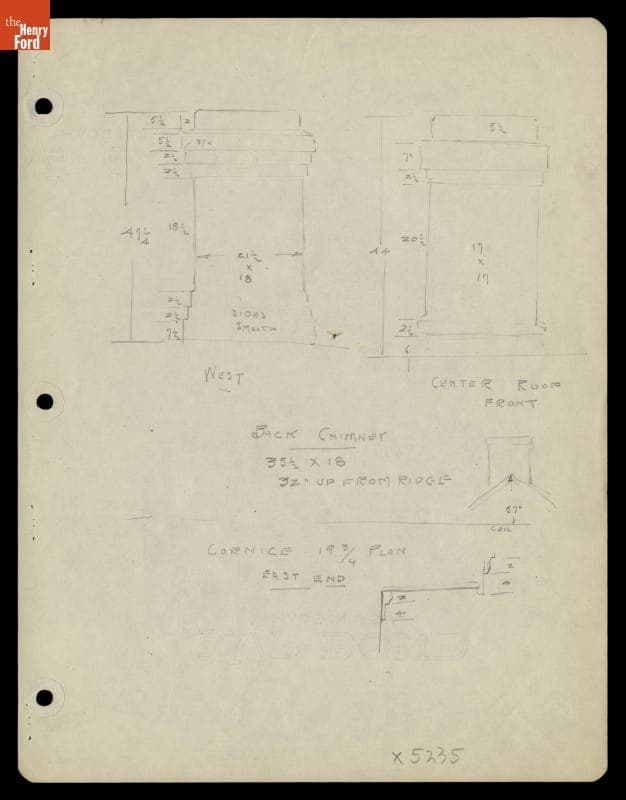 Drawing, Wright Cycle Shop, Dayton, Ohio, 1936