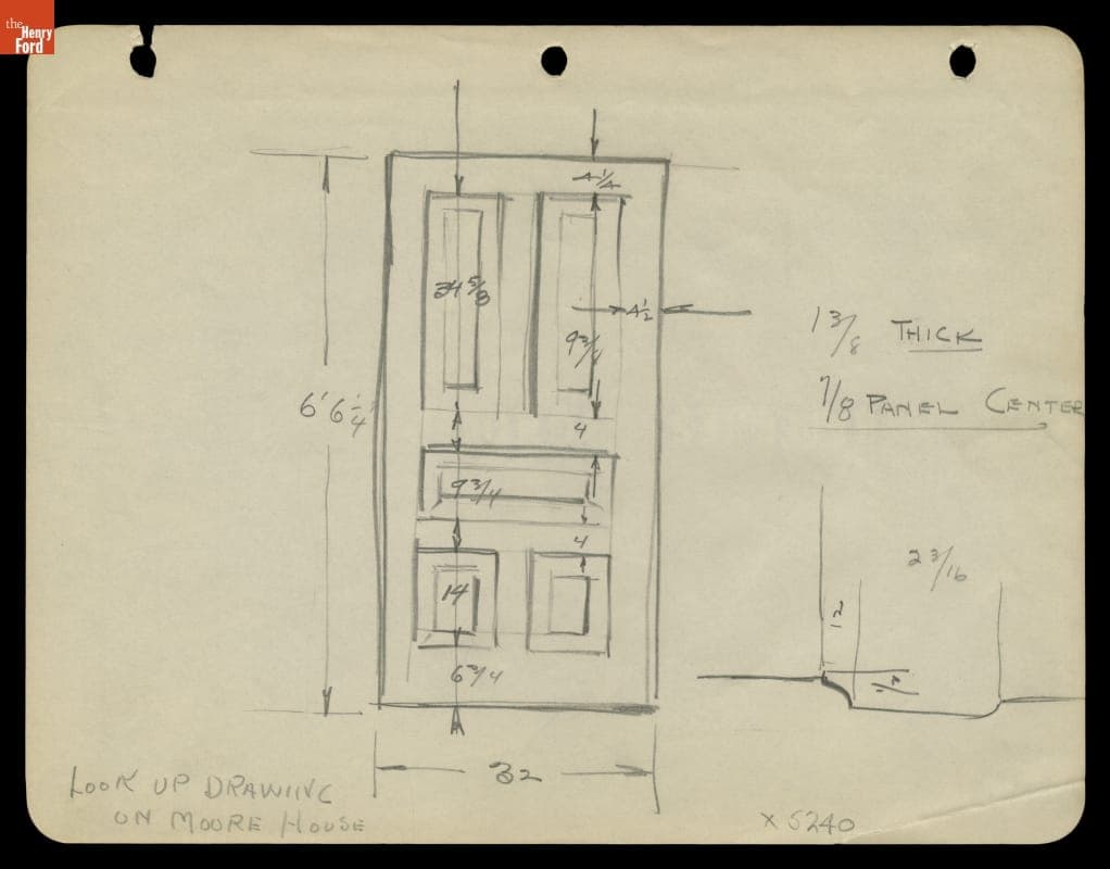 Drawing, Wright Cycle Shop, Dayton, Ohio, 1936