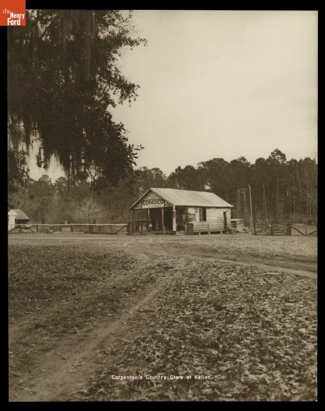 J.D. Carpenter's Conoco Station and Country Store near Richmond Hill, Georgia, circa 1947