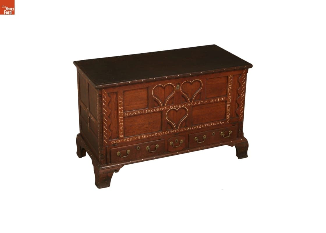 Chest, Made by Godfrey Wilkin for His Son Jacob Wilkin, 1801