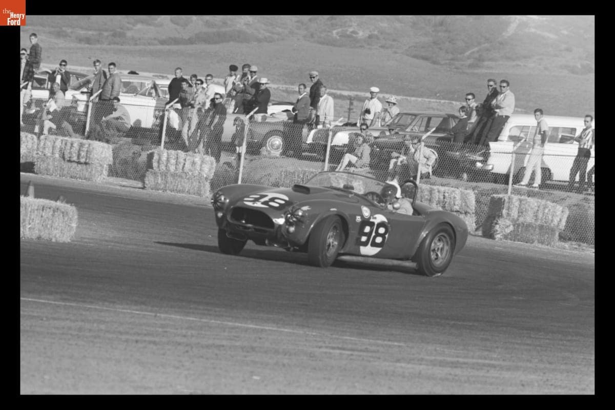 Dave MacDonald Driving Shelby Cobra in SCCA Divisional Race, Del Mar Speedway, April 1963