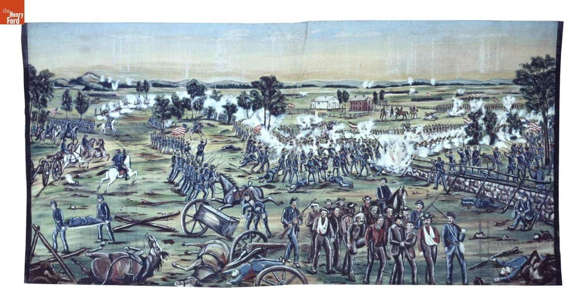 "Battle Scenes of the Rebellion" Battle of Gettysburg, Civil War Panorama