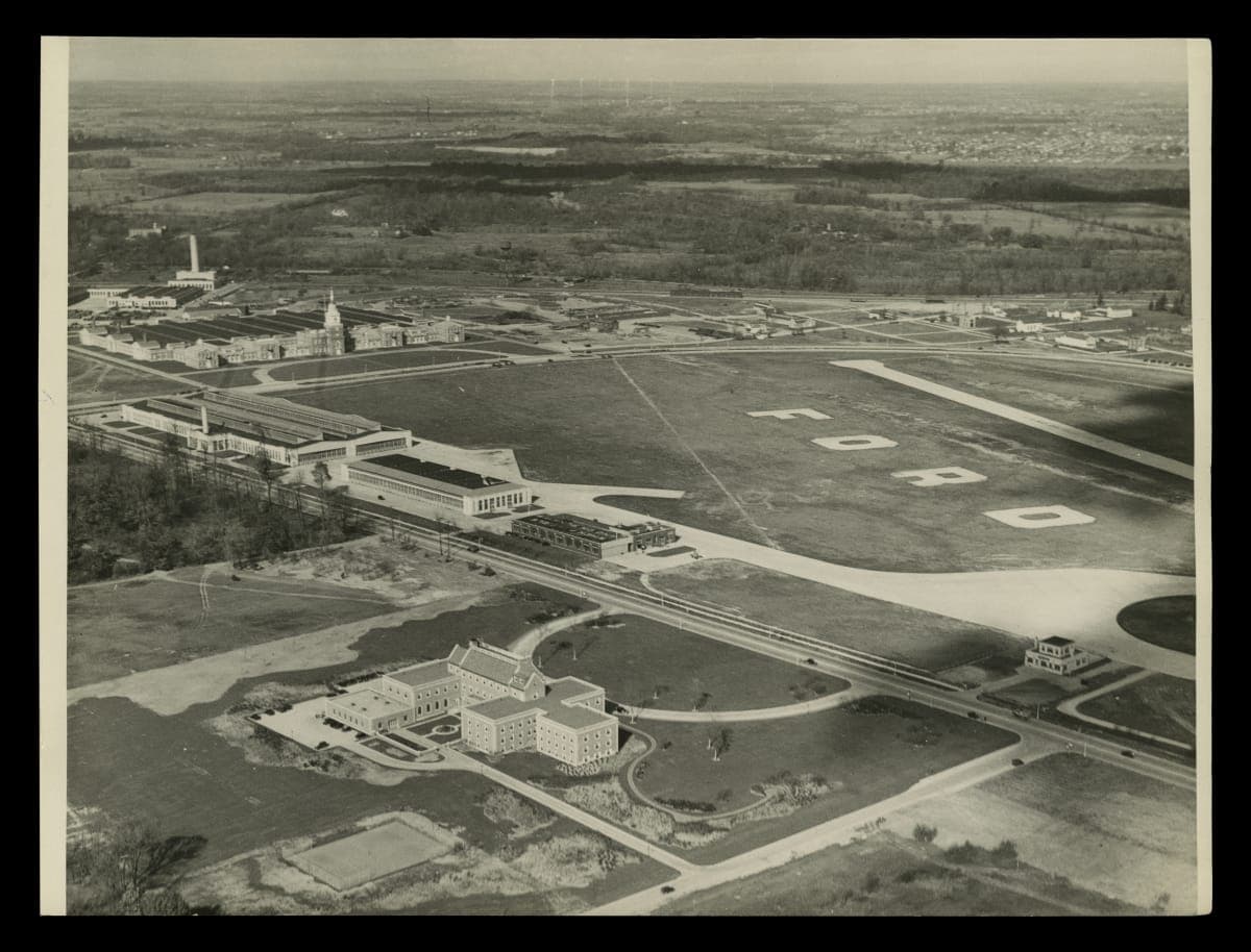Aerial View of Ford Airport, Dearborn, Michigan, 1931