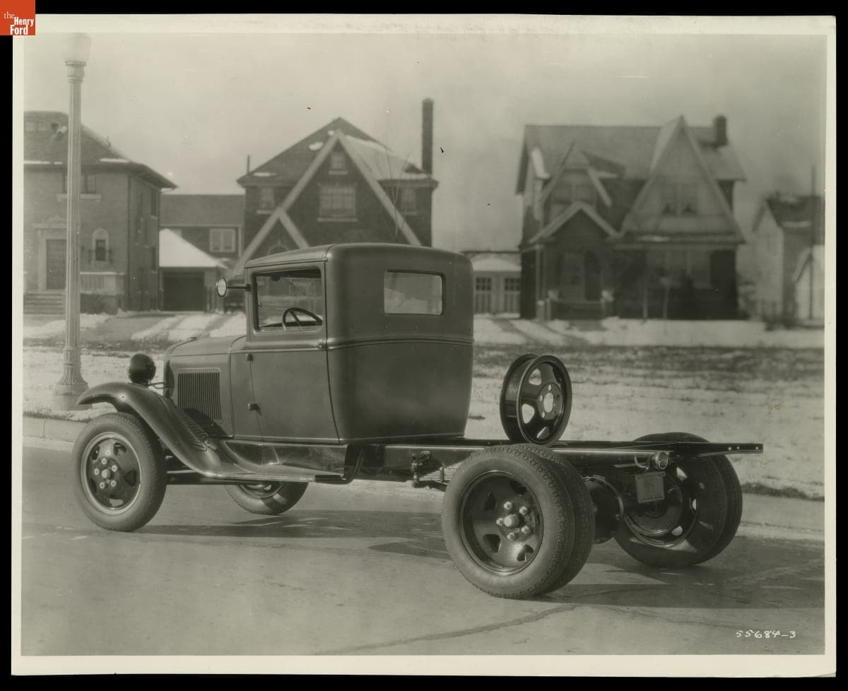 Ford Model AA Truck Chassis with Closed Cab, December 1930