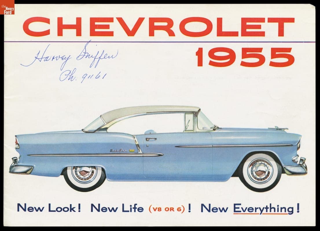 1955 Chevrolet Sales Brochure, "Chevrolet 1955, New Look, New Life, New Everything"