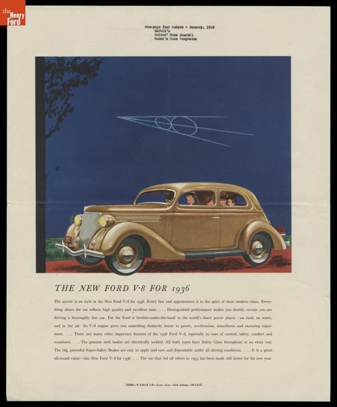 Ford Advertisement, "The New Ford V-8 for 1936"