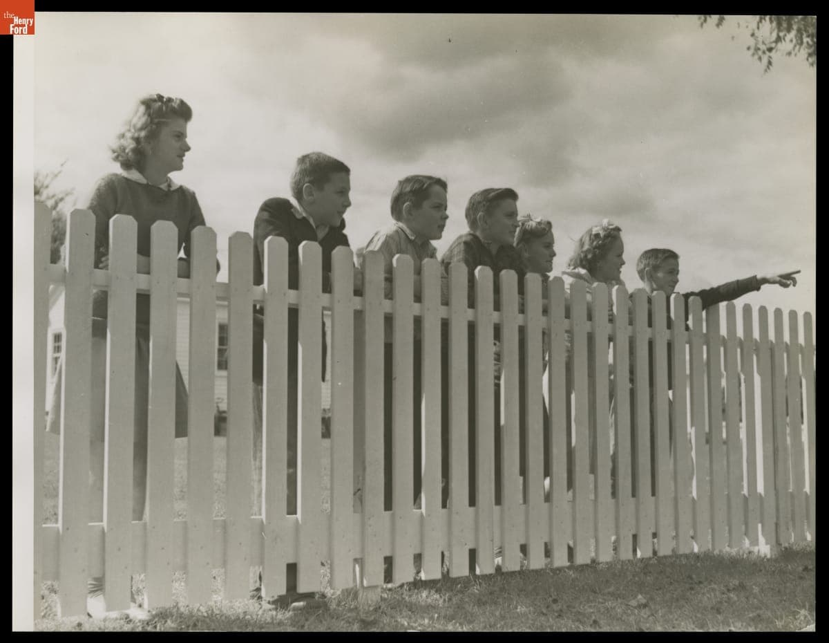 Schoolchildren at Saline School, Saline, Michigan, September 1943