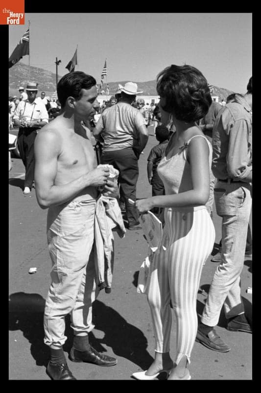 Jim Clark at Los Angeles Times Grand Prix, Riverside, California, October 1963