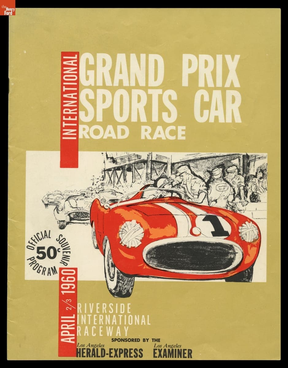 Program, International Grand Prix Sports Car Road Race, Riverside, California, April 1960