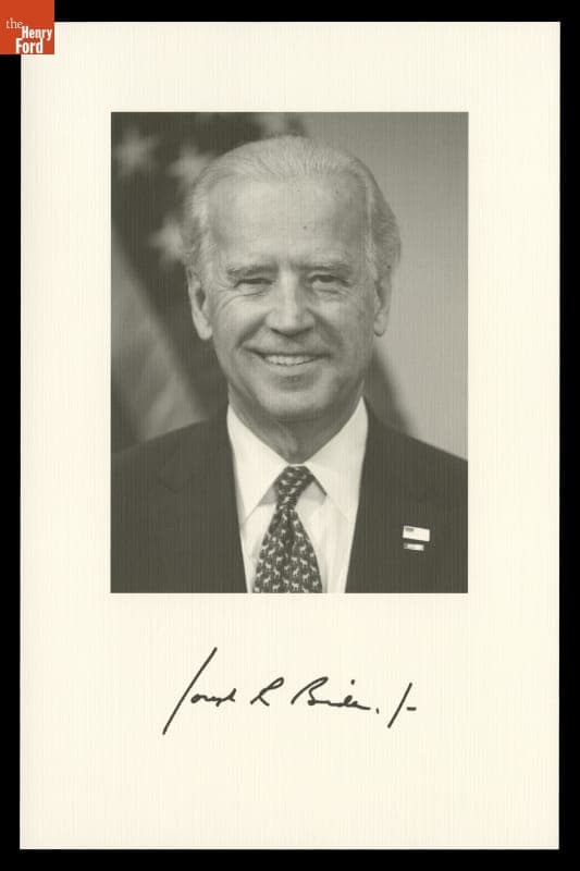 Portrait of Joseph R. Biden, Enclosed with Inauguration Invitation, 2009