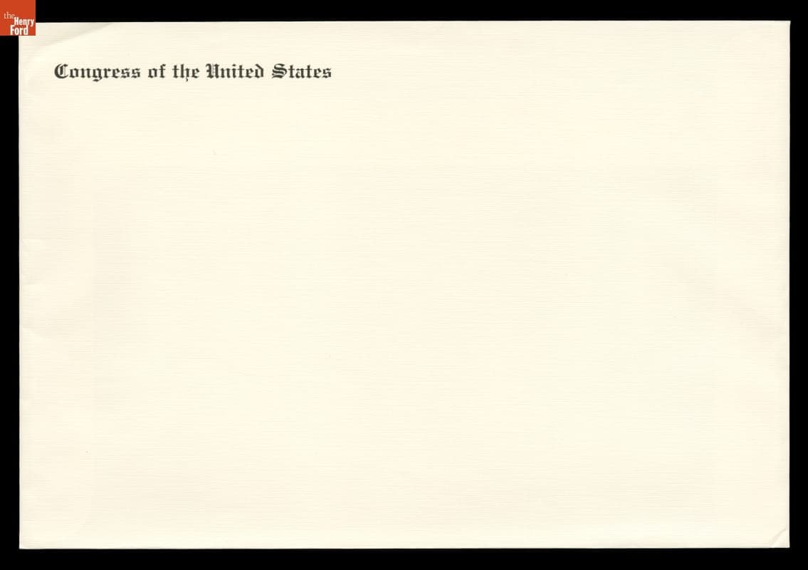 Envelope for 2009 Presidential Inauguration Ceremonies Invitation, Program and Portraits