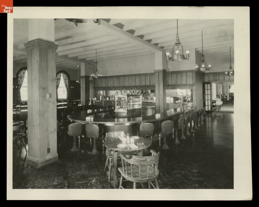 Cafeteria Luncheon Counter at the Dearborn Inn Cafe, July 1931