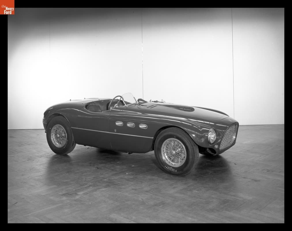 Ferrari 2.9 Liter "Type Mille Miglia" Featured in the "Sports Cars in Review" Exhibition at Henry Ford Museum, 1957
