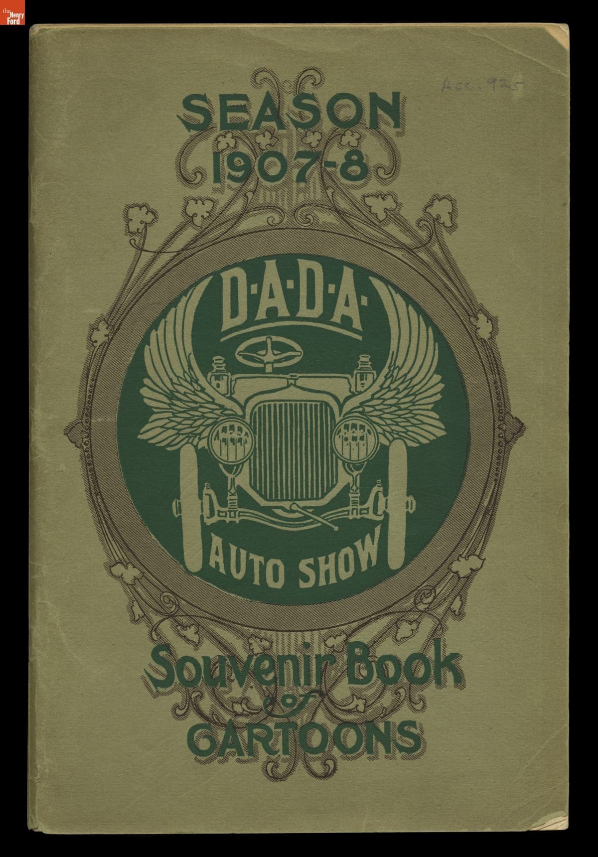 "Souvenir Book of Cartoons" from Detroit Auto Show, 1907