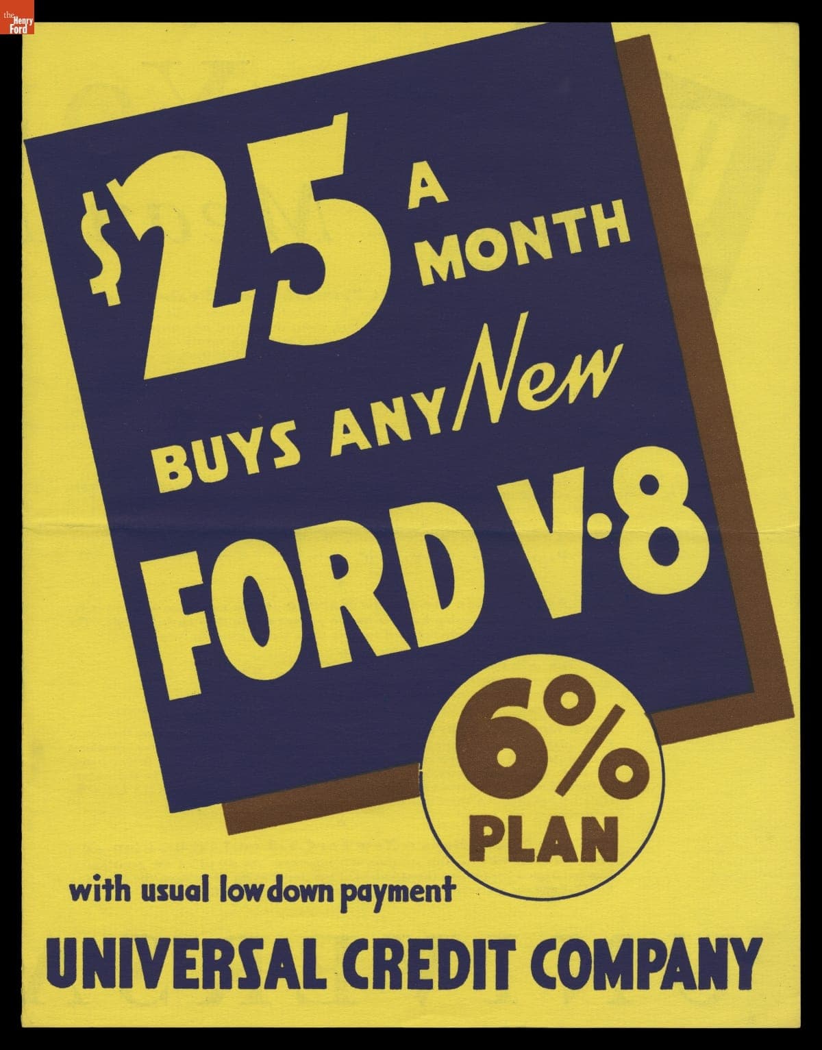 Brochure, "$25 a Month Buys Any New Ford V-8," 1935-1936