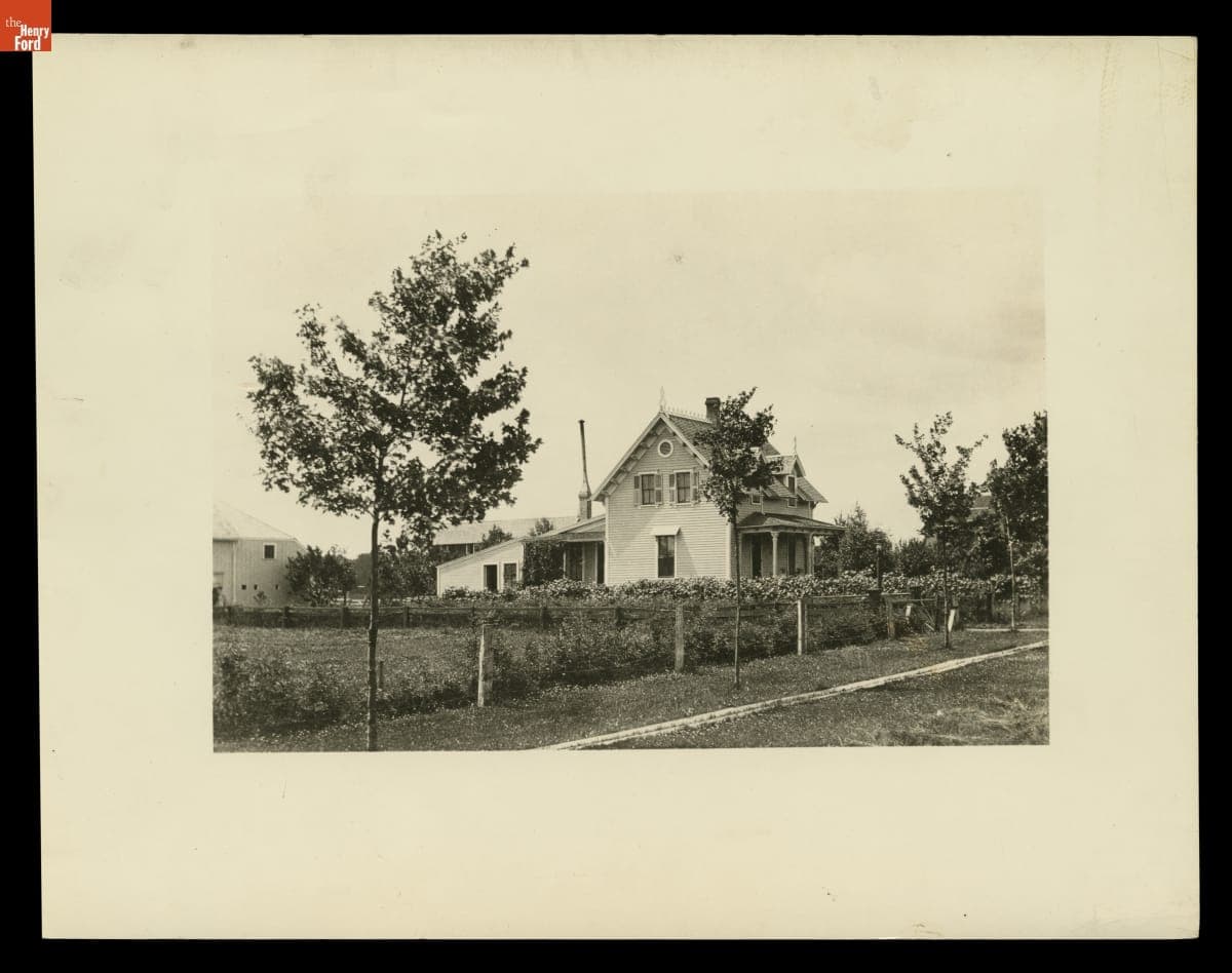 Louis Ives Home on Military and Morley Streets, Dearborn, Michigan, circa 1900